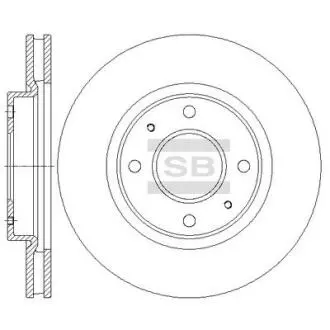 Диск гальмівний Hi-Q (SANGSIN) SD4337