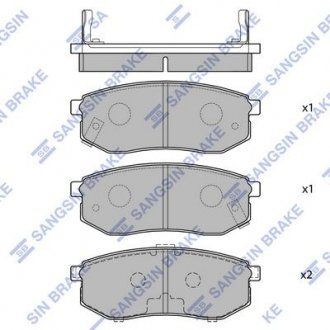 Кт. Тормозные колодки Hi-Q (SANGSIN) SP1054-R