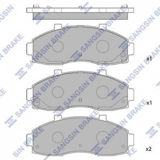 Комплект гальмівних колодок. Hi-Q (SANGSIN) SP1091