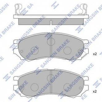 Кт. Гальмiвнi колодки Hi-Q (SANGSIN) SP1128