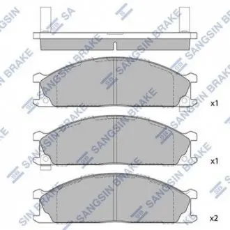 Кт. Тормозные колодки Hi-Q (SANGSIN) SP1140