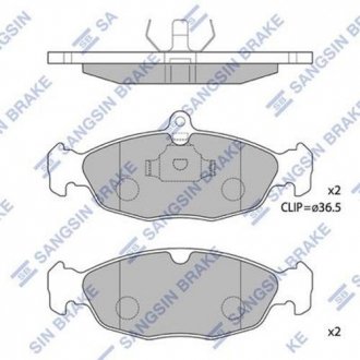 Комплект гальмівних колодок. Hi-Q (SANGSIN) SP1220