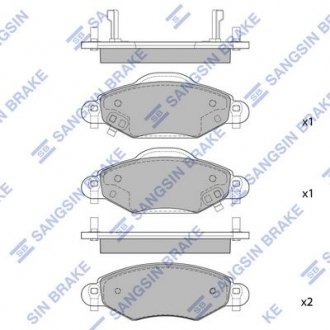 Колодки тормозные. Hi-Q (SANGSIN) SP1419