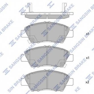 Кт. Тормозные колодки Hi-Q (SANGSIN) SP1463