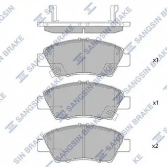Кт. Тормозные колодки Hi-Q (SANGSIN) SP1463
