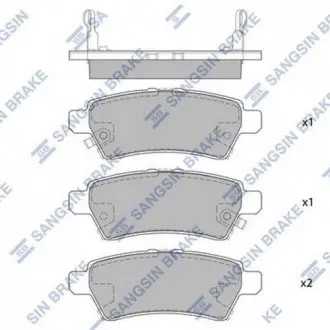 Колодка тормозов. NISSAN PATHFINDER,PICKUP (выр-во SANGSIN) Hi-Q (SANGSIN) SP1477