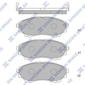 Колодки тормозные дисковые Hi-Q (SANGSIN) SP1479