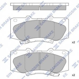 Кт. Гальмiвнi колодки Hi-Q (SANGSIN) SP1484