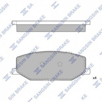 Кт. Тормозные колодки Hi-Q (SANGSIN) SP1540