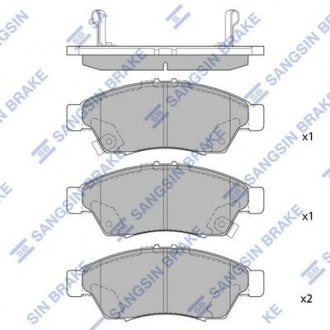 Колодки тормозные. Hi-Q (SANGSIN) SP1541