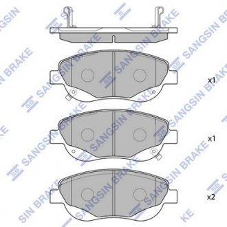 Кт. Гальмiвнi колодки Hi-Q (SANGSIN) SP1577