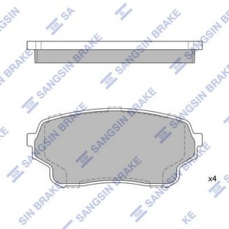 Кт. Тормозные колодки Hi-Q (SANGSIN) SP1583