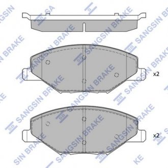 Комплект тормозных колодок. Hi-Q (SANGSIN) SP1595