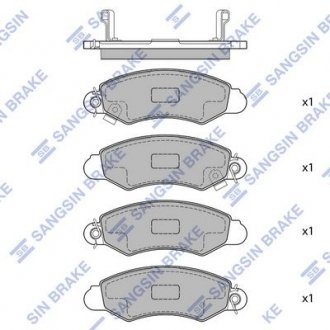 Колодки тормозные. Hi-Q (SANGSIN) SP1598