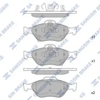 Колодки тормозные. Hi-Q (SANGSIN) SP1632