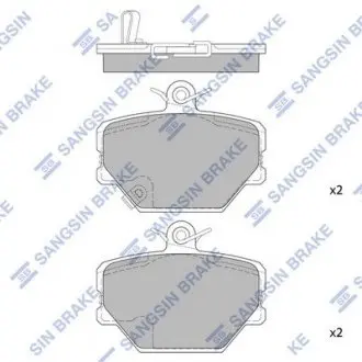 Комплект тормозных колодок из 4 шт. дисков Hi-Q (SANGSIN) SP1674