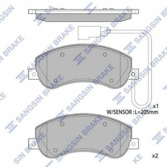 Кт. Тормозные колодки Hi-Q (SANGSIN) SP1675