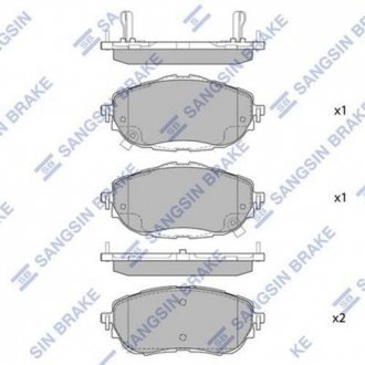 Кт. Тормозные колодки Hi-Q (SANGSIN) SP1700