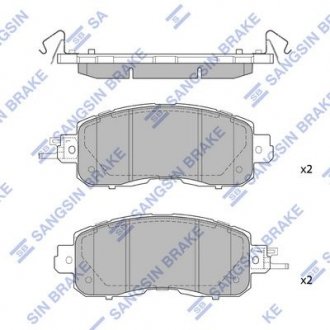 Кт. Гальмiвнi колодки Hi-Q (SANGSIN) SP1765