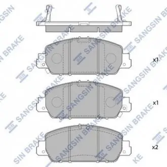 Кт. Тормозные колодки Hi-Q (SANGSIN) SP1779