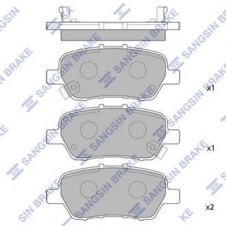 Кт. Гальмiвнi колодки Hi-Q (SANGSIN) SP2104