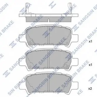 Кт. Тормозные колодки Hi-Q (SANGSIN) SP2120
