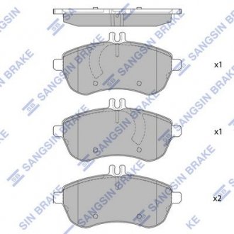 Кт. Тормозные колодки Hi-Q (SANGSIN) SP2284