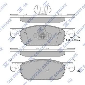 Кт. Гальмiвнi колодки Hi-Q (SANGSIN) SP4054