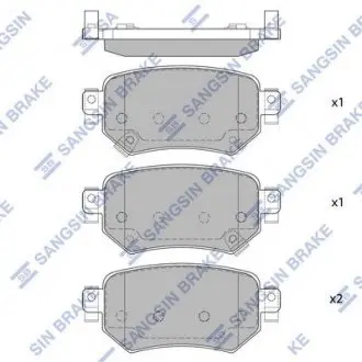 Комплект гальмівних колодок із 4 шт. дисків Hi-Q (SANGSIN) SP4070