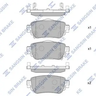 Комплект гальмівних колодок. Hi-Q (SANGSIN) SP4140