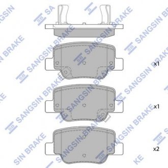 Колодки тормозные. Hi-Q (SANGSIN) SP4142