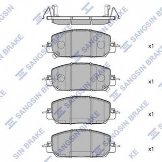 Комплект тормозных колодок из 4 шт. дисков Hi-Q (SANGSIN) SP4176