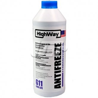 Антифриз ANTIFREEZE G11 концентрат синий 1,5л HighWay 10026