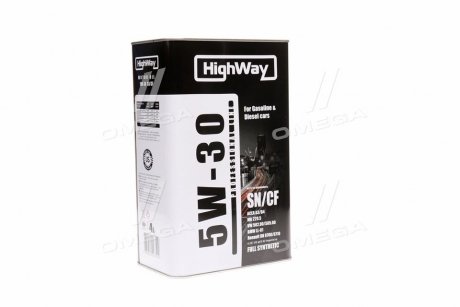 Олива моторна 5W-30 SN/CF (Каністра 4л) HighWay 10117