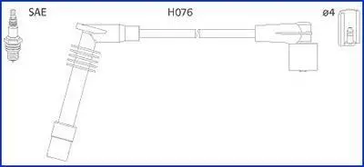 HUCO OPEL дроти високого напруги AІstra F,Corsa B,Vectra A/B HITACHI 134234