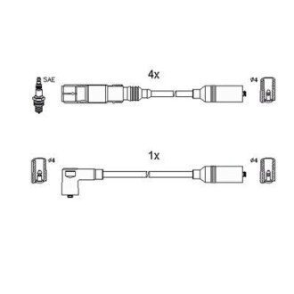 HUCO VW дрІт запалювання PASSAT 1.6 94-96 HITACHI 134267