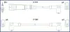 HUCO VW К-кт высоковольтных проводов Golf III,Polo,Vento,Seat 1.4/1.6 HITACHI 134707 (фото 1)