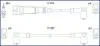 HUCO VW К-кт высоковольтных проводов 80,100,Passat 2.0/2.2 HITACHI 134715 (фото 1)