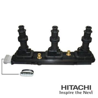 Котушка запалювання OPEL Vectra "2.6-3.2 HITACHI 2503856