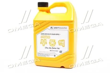 Антифриз концентрат 4 л Hyundai Long Life Coolant (красный) (07100-00401) Mobis Hyundai/Kia/Mobis 0710000401