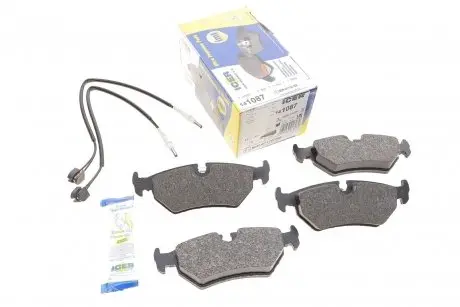 Тормозные колодки (задние) Citroen Evasion/Fiat Ulysse/Lancia Zeta/Peugeot 806 94-02 (+датчики) ICER 141087 (фото 1)