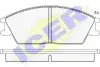 Колодки тормозные (передние) Hyundai Pony 89-95/S Coupe 90-96 ICER 180616 (фото 1)