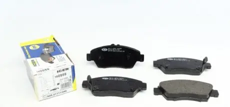 Колодки тормозные (передние) Honda Civic V/VI/VII 91-05/CRX III 92-98/Jazz 08-14 ICER 180959