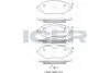 Колодки гальмівні (передні) Audi Q3 18-/VW Passat B8 14-/Golf VIII 19-/Arteon/Tiguan 17- ICER 182018-204 (фото 1)