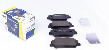 Колодки гальмівні (передні) Hyundai i30 11-/Veloster 12-17/Kia Cee'd/Pro Cee'd 12-/Cerato 13- ICER 182090