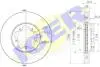 Диск гальмівний (передній) Ford Transit 2.2-2.4/3.2TDCI/2.3 16V 06-14 (280x28) (вентильований) ICER 78BD5632-2 (фото 1)