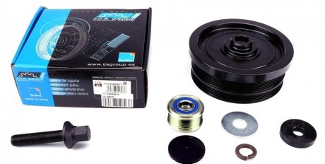 Шкив коленвала + шкив генератора BMW 1/3/5/X3 2.0D 02- (4PK+6PK) (в комплекте с болтом) IJS GROUP 17-1034KSETA