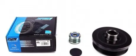 Шків колінвалу + шків генератора BMW 1/3/X1/X3 2.0D 04- (6PK) IJS GROUP 17-1105KIT