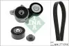 Комплект ремня генератора Mitsubishi Outlander 2.0 DI-D 07-12 (6PK1718) INA 529 0515 10 (фото 1)