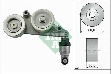 Натяжник ремня генератора Honda Accord VIII 3.5 V6 07-12 INA 534 0415 10